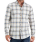 Club Room Men's Regular Fit Brushed Plaid Shirt Brown Size Small