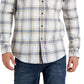 Club Room Men's Regula Fit Brushed Plaid Shirt Brown Size X-Large
