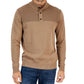 Club Room Men's Button Mock Neck Sweater Brown Size Medium