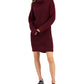 INC International Concepts Women's Turtleneck Sweater Dress Red Size Small