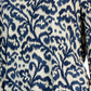 JM Collection Women's Printed Burnout Top Blue Size Large