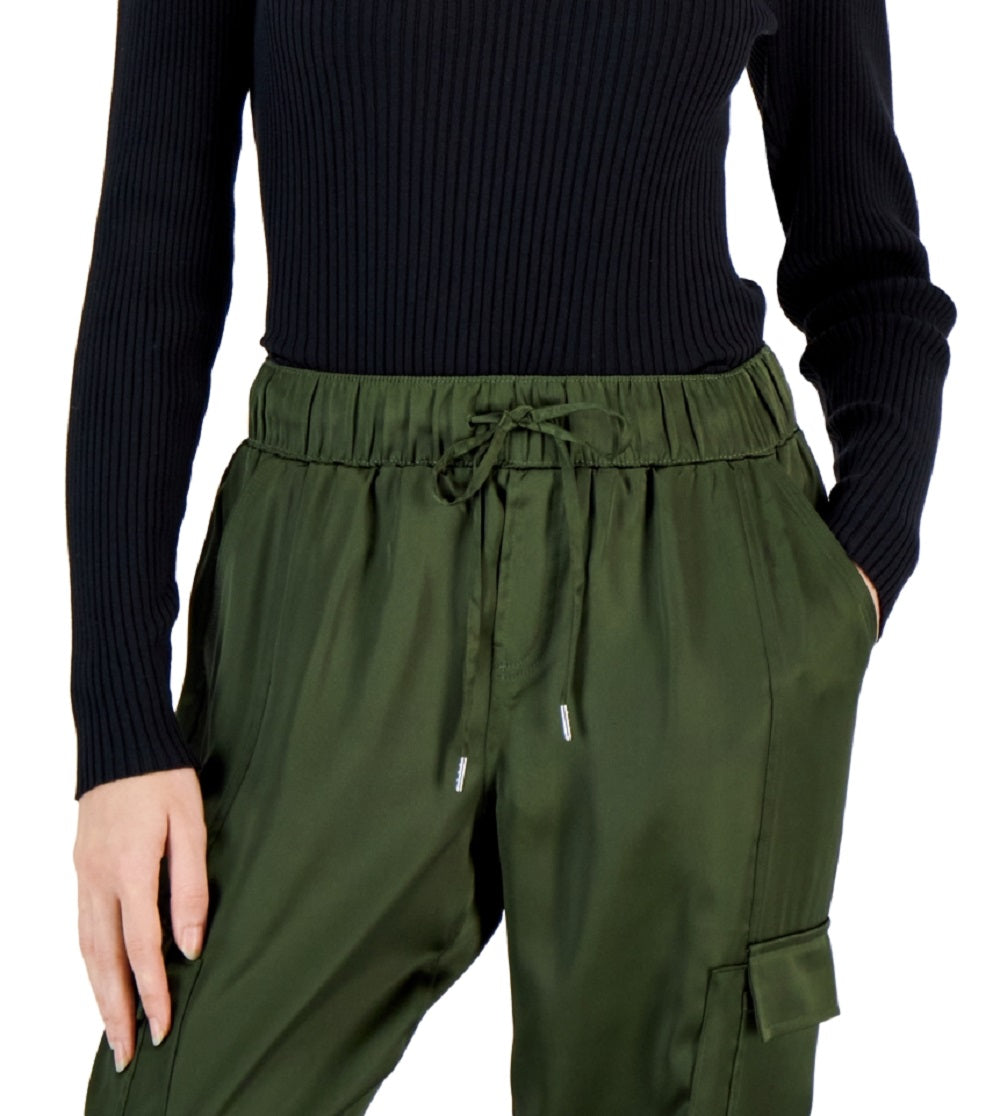 INC International Concepts Women's Ribbed Puffed-Shoulder Sweater Black Size X-Large