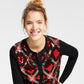 Charter Club Women's Diamond Sequined Cardigan Red Size Medium