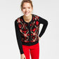 Charter Club Women's Diamond Sequined Cardigan Red Size X-Large