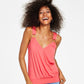 INC International Concepts Women's Surplice O Ring Tank Top Orange Size X-Small