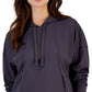ID Ideology Women's Drop Shoulder Pouch Pocket Hoodie Gray Size Small