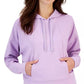 ID Ideology Women's Drop Shoulder Pouch Pocket Hoodie Purple Size Medium