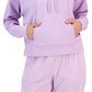 ID Ideology Women's Drop Shoulder Pouch Pocket Hoodie Purple Size Medium