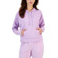 ID Ideology Women's Drop Shoulder Pouch Pocket Hoodie Purple Size Medium