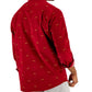 Club Room Men's Long-Sleeve Corduroy Fox PrinT-Shirt Red Size X-Large