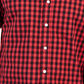 Club Room Men's Grant Classic Fit Check Button Down Poplin Shirt Red Size Medium