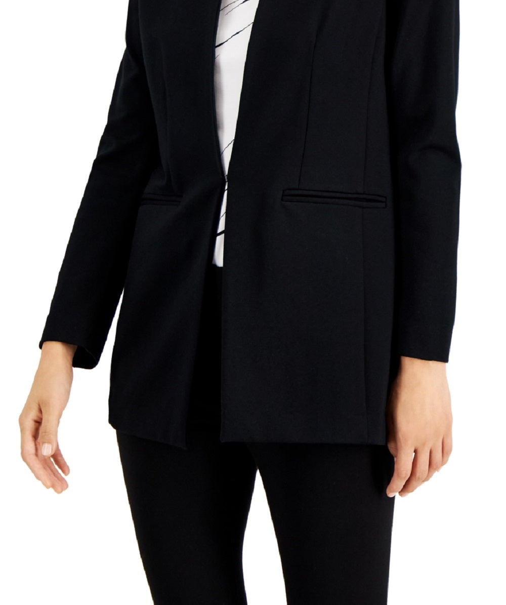 Alfani Women's Shawl Collar Blazer Black Size Large