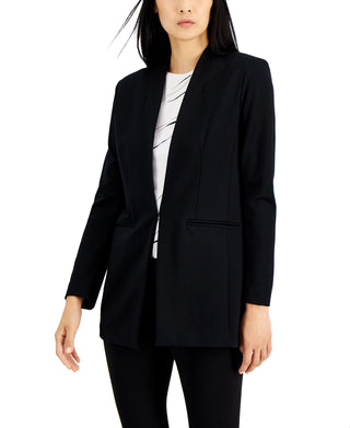 Alfani Women's Shawl Collar Blazer Black Size Large