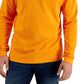 Club Room Men's Solid Turtleneck Shirt Orange Size Small