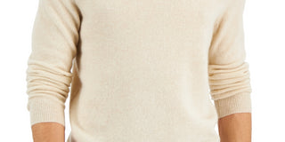 Club Room Men's Cashmere Turtleneck Sweater Beige Size Large