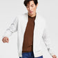 Alfani Men's Zip Front Sweater Jacket Brown Size X-Large