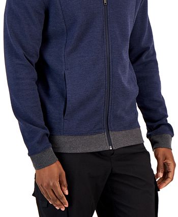 Alfani Men's Zip Front Sweater Jacket Blue Size Medium