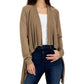INC International Concepts Women's Cascade Open Front Cardigan Brown Size Large