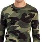 Alfani Men's Camo Print Crewneck Sweater Green Size X-Large