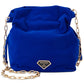 INC International Concepts Women's Velvet Bucket Bag Blue Size Regular