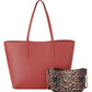 INC International Concepts Women's Zoiey 2 1 Tote Red Size Regular