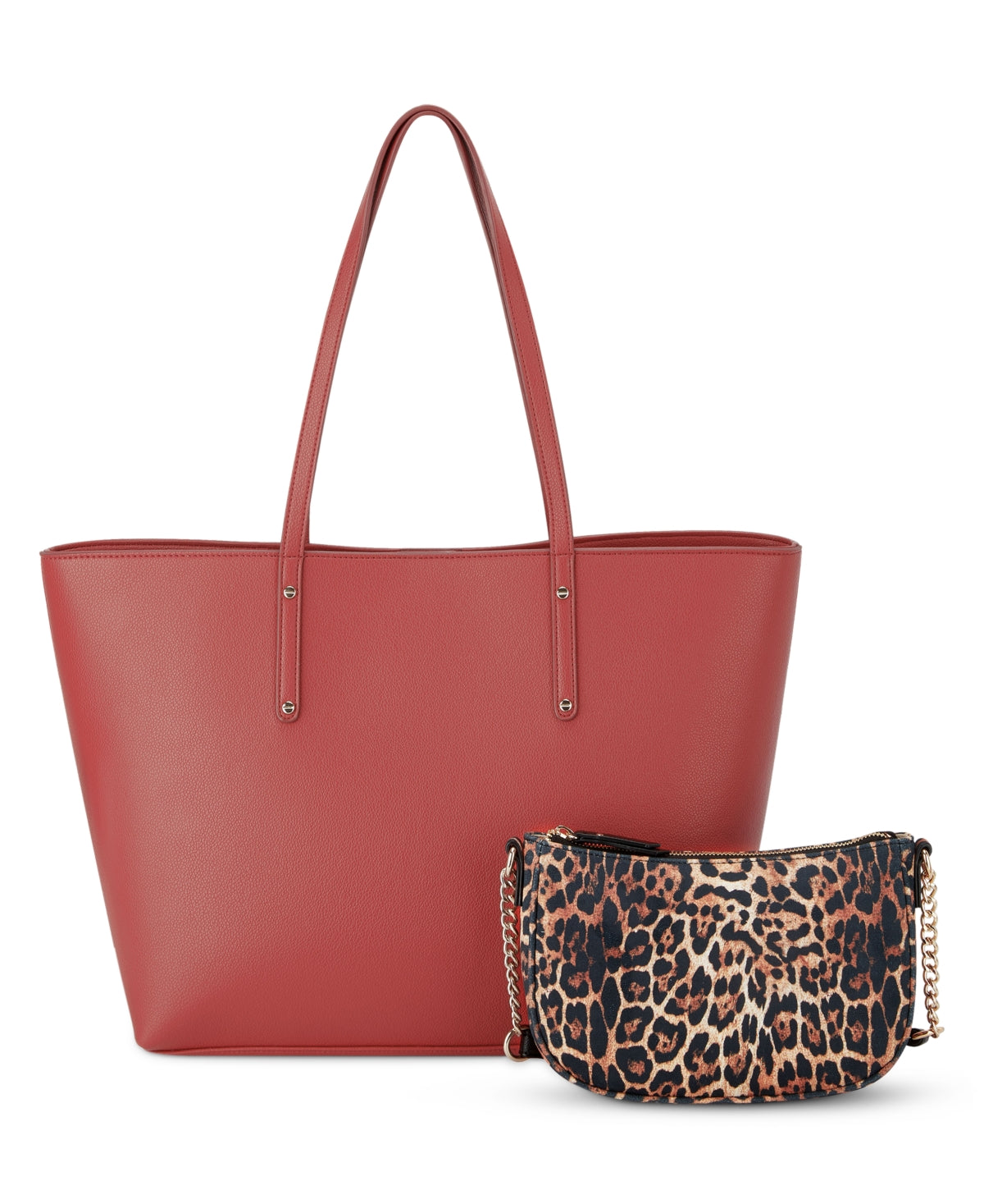 INC International Concepts Women's Zoiey 2 1 Tote Red Size Regular