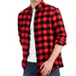 Club Room Men's Regular Fit Plaid Flannel Shirt Red Size XX-Large