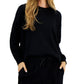 ID Ideology Women's Fleece Crewneck Sweatshirt Black Size Large