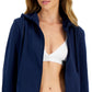 ID Ideology Women's Fleece Full Zip Jacket Blue Size Small