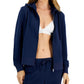 ID Ideology Women's Fleece Full Zip Jacket Blue Size Small