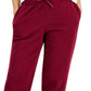 ID Ideology Women's Fleece Jogger Pants Red Size Large