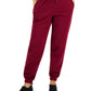 ID Ideology Women's Fleece Jogger Pants Red Size Large