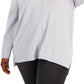 Style & Co Women's Front Seam Tunic Sweater Gray Size 2X