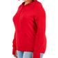 Style & Co Women's Sweater Hoodie Red Size 0X