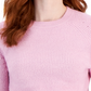 Style & Co Women's Puff Sleeve Crewneck Sweater Pink Size X-Large