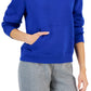 ID Ideology Women's Solid Sweatshirt Hoodie Blue Size Large