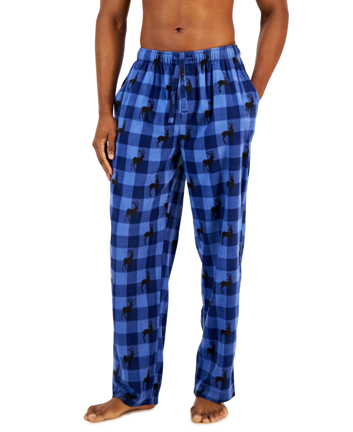 Club Room Men's Cozy Fleece Pajama Pants Blue Size XX-Large