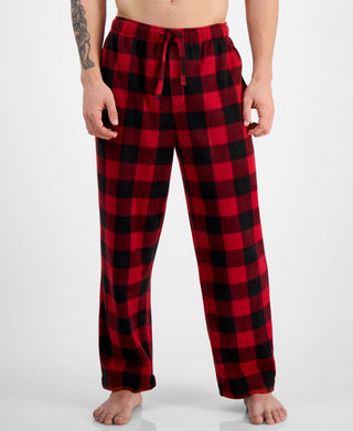 Club Room Men's Cozy Fleece Pajama Pants Red Size X-Large