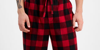 Club Room Men's Cozy Fleece Pajama Pants Red Size X-Large