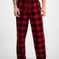 Club Room Men's Cozy Fleece Pajama Pants Red Size XX-Large