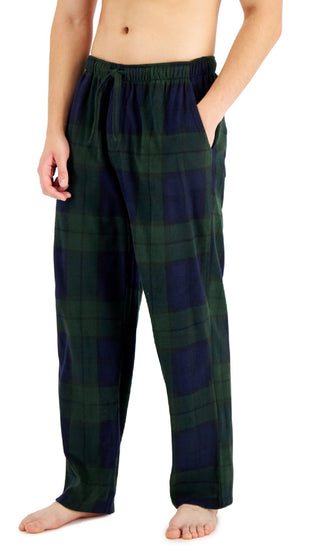 Club Room Men's Cozy Fleece Pajama Pants Green Size X-Large