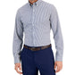 Club Room Men's Slim Fit 4 Way Stretch Stripe Dress Shirt Blue Size XX-Large