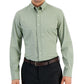 Club Room Men's Slim Fit 4 Way Stretch Solid Dress Shirt Green Size Small