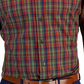 Club Room Men's Plaid Slim Fit Dress Shirt Red