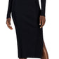 INC International Concepts Women's Ribbed Bodycon Dress Black Size X-Small