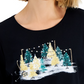 Karen Scott Women's Long Sleeve Holiday Top Black Size Large