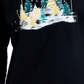 Karen Scott Women's Long Sleeve Holiday Top Black Size Large