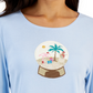 Karen Scott Women's Holiday Beach Top Blue Size Large