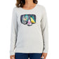 Karen Scott Women's Long Sleeve Holiday Top Gray Size X-Large