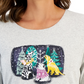 Karen Scott Women's Long Sleeve Holiday Top Gray Size X-Large